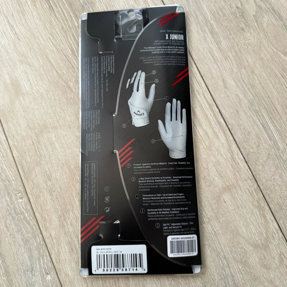 Callaway White Mittens Accessories